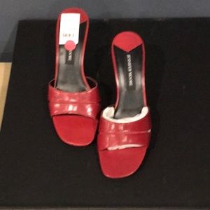 Jennifer Moore slide heel red NWT